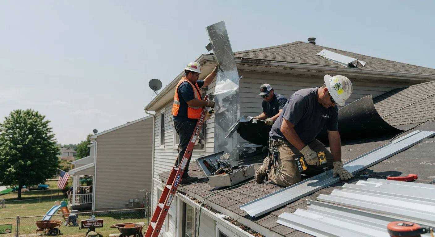 Storm Damage Metal Roof Repair in Loco Hills, NM